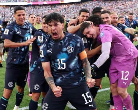Festë kombëtare në Paraguai pas eliminimit të Gjermanisë