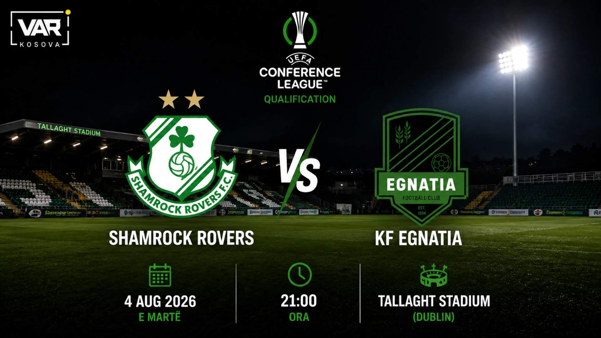 Live: Shamrock Rovers vs KF Egnatia
