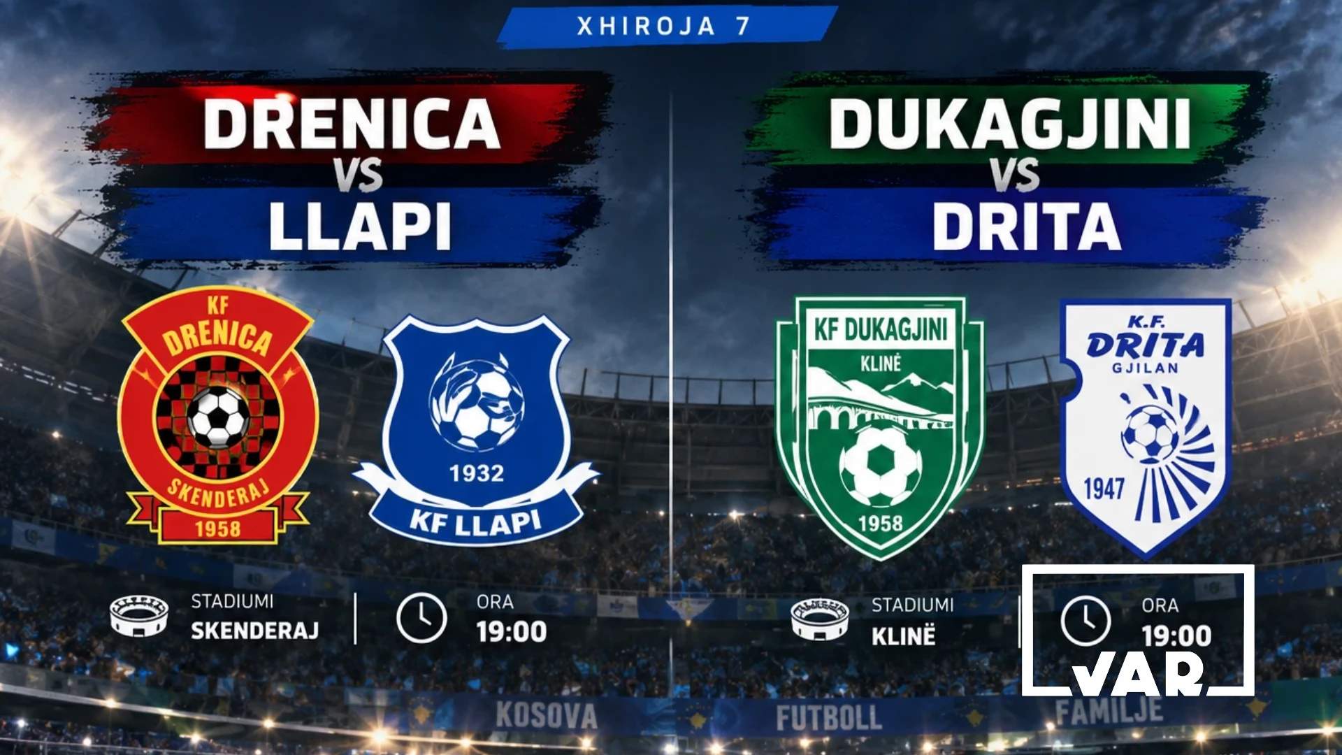 Superliga vazhdon sot me dy duele interesante: Drenica pret Llapin, Dukagjini përballet me Dritën