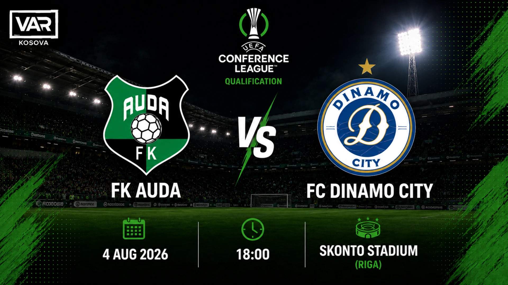 LIVE: FK Auda vs FC Dinamo City
