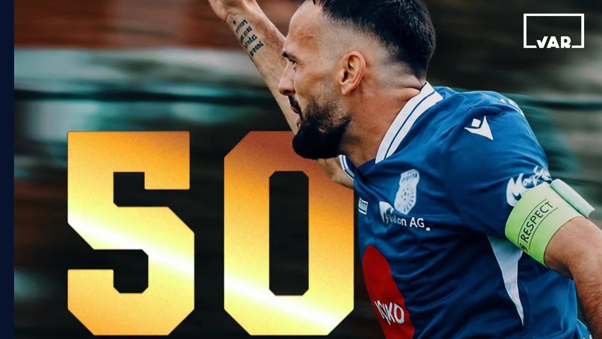 Futbollisti Besnik Krasniqi arrin kuotën e 50 golave me FC Dritën