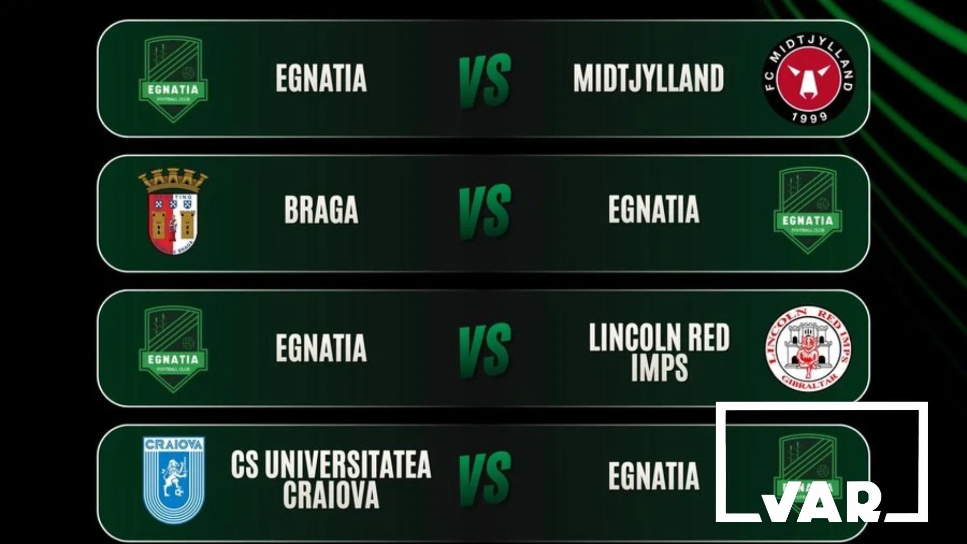 Egnatia mëson kundërshtarët në Conference League – short interesant për kampionen e Shqipërisë