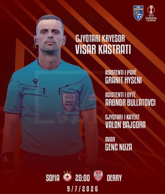 Kjo është ndeshja e Europa League që gjyqtarët kosovarë do ndajnë drejtësinë