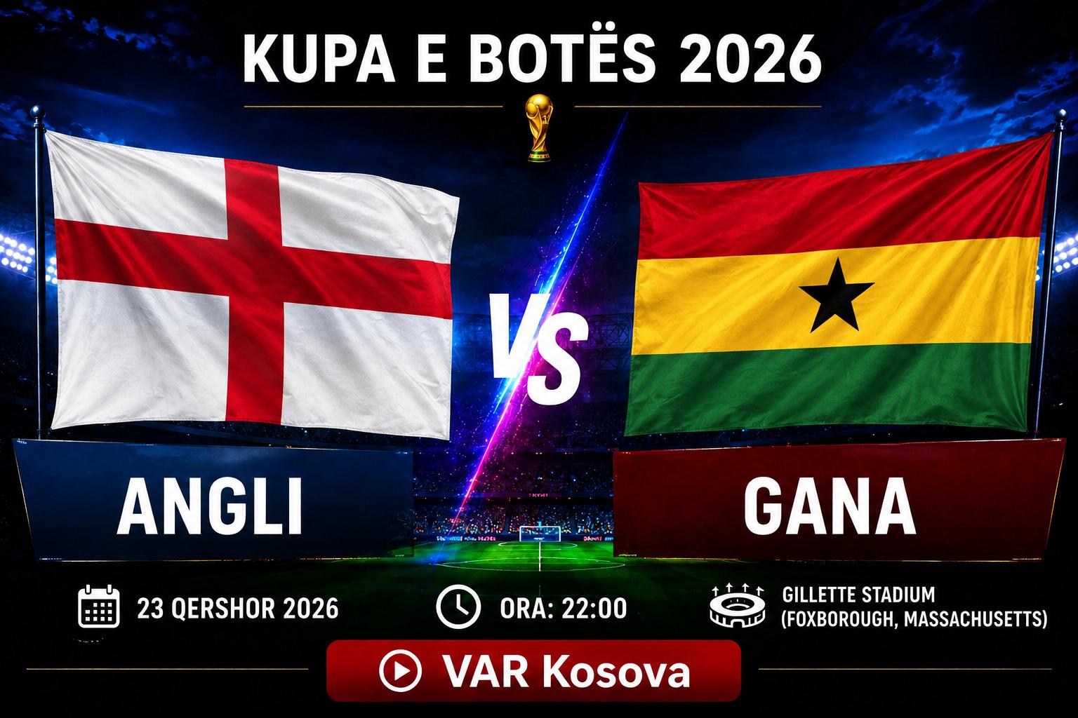 Pa fitues, Anglia dhe Gana ndajnë pikët